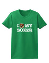 I Heart My Boxer Womens Dark T-Shirt by TooLoud-Womens T-Shirt-TooLoud-Kelly-Green-X-Small-Davson Sales