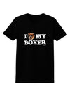 I Heart My Boxer Womens Dark T-Shirt by TooLoud-Womens T-Shirt-TooLoud-Black-X-Small-Davson Sales