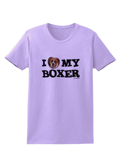 I Heart My Boxer Womens T-Shirt by TooLoud-Womens T-Shirt-TooLoud-Lavender-X-Small-Davson Sales