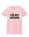 I Heart My Boxer Womens T-Shirt by TooLoud-Womens T-Shirt-TooLoud-PalePink-X-Small-Davson Sales