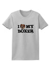 I Heart My Boxer Womens T-Shirt by TooLoud-Womens T-Shirt-TooLoud-AshGray-X-Small-Davson Sales