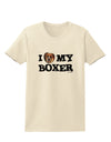 I Heart My Boxer Womens T-Shirt by TooLoud-Womens T-Shirt-TooLoud-Natural-X-Small-Davson Sales