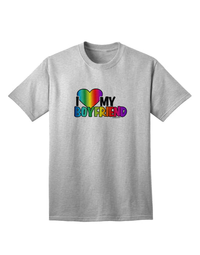 I Heart My Boyfriend - Rainbow Adult T-Shirt-Mens T-Shirt-TooLoud-AshGray-Small-Davson Sales