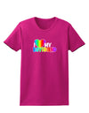 I Heart My Boyfriend - Rainbow Womens Dark T-Shirt-Womens T-Shirt-TooLoud-Hot-Pink-Small-Davson Sales