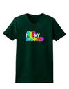 I Heart My Boyfriend - Rainbow Womens Dark T-Shirt-Womens T-Shirt-TooLoud-Forest-Green-Small-Davson Sales