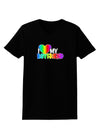 I Heart My Boyfriend - Rainbow Womens Dark T-Shirt-Womens T-Shirt-TooLoud-Black-X-Small-Davson Sales