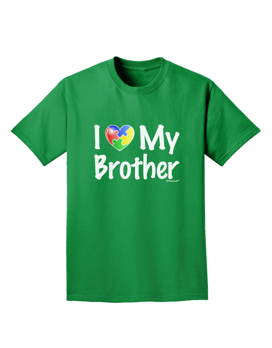 I Heart My Brother - Autism Awareness Adult Dark T-Shirt by TooLoud-Mens T-Shirt-TooLoud-Purple-Small-Davson Sales