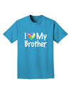 I Heart My Brother - Autism Awareness Adult Dark T-Shirt by TooLoud-Mens T-Shirt-TooLoud-Turquoise-Small-Davson Sales