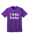 I Heart My Brother - Autism Awareness Adult Dark T-Shirt by TooLoud-Mens T-Shirt-TooLoud-Purple-Small-Davson Sales