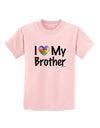 I Heart My Brother - Autism Awareness Childrens T-Shirt by TooLoud-Childrens T-Shirt-TooLoud-PalePink-X-Small-Davson Sales