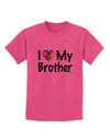 I Heart My Brother - Autism Awareness Childrens T-Shirt by TooLoud-Childrens T-Shirt-TooLoud-Sangria-X-Small-Davson Sales