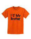 I Heart My Brother - Autism Awareness Childrens T-Shirt by TooLoud-Childrens T-Shirt-TooLoud-Orange-X-Small-Davson Sales