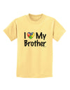 I Heart My Brother - Autism Awareness Childrens T-Shirt by TooLoud-Childrens T-Shirt-TooLoud-Daffodil-Yellow-X-Small-Davson Sales