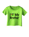 I Heart My Brother - Autism Awareness Infant T-Shirt by TooLoud-Infant T-Shirt-TooLoud-Lime-Green-06-Months-Davson Sales