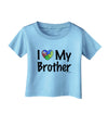 I Heart My Brother - Autism Awareness Infant T-Shirt by TooLoud-Infant T-Shirt-TooLoud-Aquatic-Blue-06-Months-Davson Sales