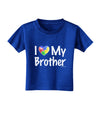 I Heart My Brother - Autism Awareness Toddler T-Shirt Dark by TooLoud-Toddler T-Shirt-TooLoud-Royal-Blue-2T-Davson Sales