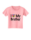 I Heart My Brother - Autism Awareness Toddler T-Shirt by TooLoud-Toddler T-Shirt-TooLoud-Candy-Pink-2T-Davson Sales