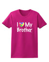 I Heart My Brother - Autism Awareness Womens Dark T-Shirt by TooLoud-Womens T-Shirt-TooLoud-Hot-Pink-Small-Davson Sales