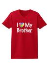 I Heart My Brother - Autism Awareness Womens Dark T-Shirt by TooLoud-Womens T-Shirt-TooLoud-Red-X-Small-Davson Sales