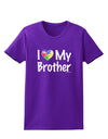 I Heart My Brother - Autism Awareness Womens Dark T-Shirt by TooLoud-Womens T-Shirt-TooLoud-Purple-X-Small-Davson Sales