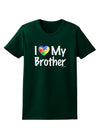 I Heart My Brother - Autism Awareness Womens Dark T-Shirt by TooLoud-Womens T-Shirt-TooLoud-Forest-Green-Small-Davson Sales