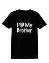 I Heart My Brother - Autism Awareness Womens Dark T-Shirt by TooLoud-Womens T-Shirt-TooLoud-Black-X-Small-Davson Sales