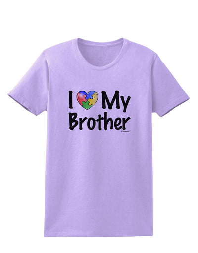 I Heart My Brother - Autism Awareness Womens T-Shirt by TooLoud-Womens T-Shirt-TooLoud-Lavender-X-Small-Davson Sales