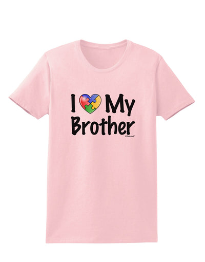 I Heart My Brother - Autism Awareness Womens T-Shirt by TooLoud-Womens T-Shirt-TooLoud-PalePink-X-Small-Davson Sales