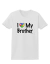 I Heart My Brother - Autism Awareness Womens T-Shirt by TooLoud-Womens T-Shirt-TooLoud-White-X-Small-Davson Sales