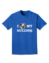 I Heart My Bulldog Adult Dark T-Shirt by TooLoud-Mens T-Shirt-TooLoud-Royal-Blue-Small-Davson Sales