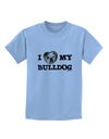 I Heart My Bulldog Childrens T-Shirt by TooLoud-Childrens T-Shirt-TooLoud-Light-Blue-X-Small-Davson Sales