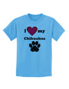 I Heart My Chihuahua Childrens T-Shirt by TooLoud-TooLoud-Aquatic-Blue-X-Small-Davson Sales