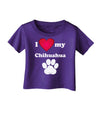 I Heart My Chihuahua Infant T-Shirt Dark by TooLoud-TooLoud-Purple-06-Months-Davson Sales