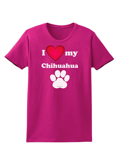 I Heart My Chihuahua Womens Dark T-Shirt by TooLoud-TooLoud-Hot-Pink-Small-Davson Sales