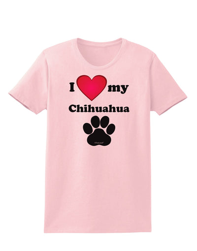 I Heart My Chihuahua Womens T-Shirt by TooLoud-TooLoud-PalePink-X-Small-Davson Sales