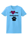 I Heart My Chihuahua Womens T-Shirt by TooLoud-TooLoud-Aquatic-Blue-X-Small-Davson Sales