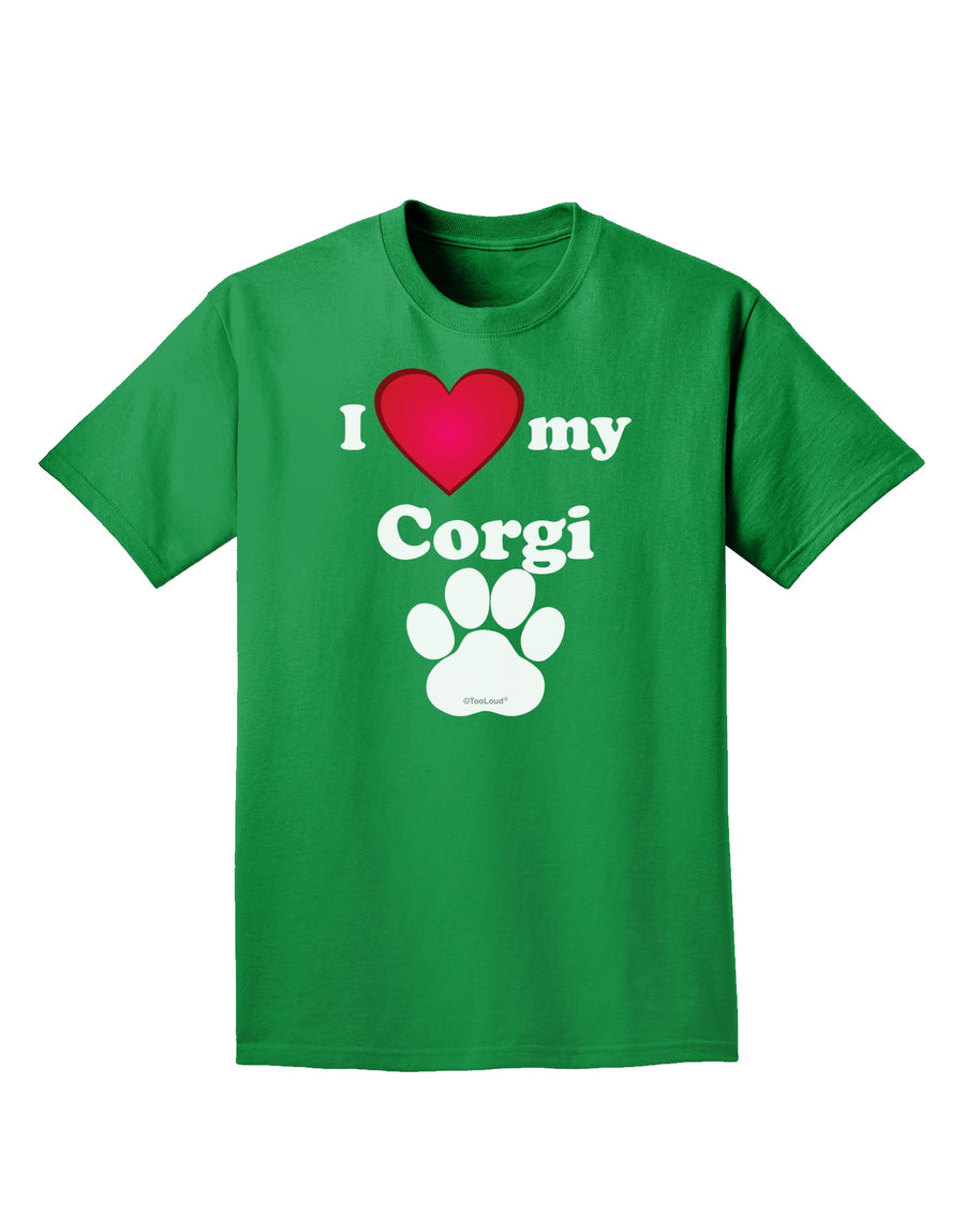 I Heart My Corgi Adult Dark T-Shirt by TooLoud-Mens T-Shirt-TooLoud-Purple-Small-Davson Sales