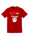 I Heart My Corgi Adult Dark T-Shirt by TooLoud-Mens T-Shirt-TooLoud-Red-Small-Davson Sales