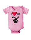 I Heart My Corgi Baby Romper Bodysuit by TooLoud-TooLoud-Pink-06-Months-Davson Sales