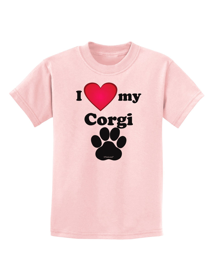 I Heart My Corgi Childrens T-Shirt by TooLoud-TooLoud-White-X-Small-Davson Sales