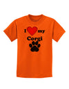 I Heart My Corgi Childrens T-Shirt by TooLoud-TooLoud-Orange-X-Small-Davson Sales