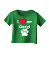 I Heart My Corgi Infant T-Shirt Dark by TooLoud-TooLoud-Clover-Green-06-Months-Davson Sales