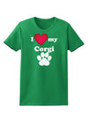 I Heart My Corgi Womens Dark T-Shirt by TooLoud-TooLoud-Kelly-Green-X-Small-Davson Sales