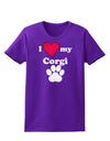 I Heart My Corgi Womens Dark T-Shirt by TooLoud-TooLoud-Purple-X-Small-Davson Sales