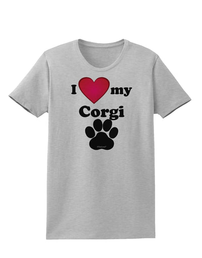 I Heart My Corgi Womens T-Shirt by TooLoud-TooLoud-AshGray-X-Small-Davson Sales