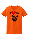 I Heart My Corgi Womens T-Shirt by TooLoud-TooLoud-Orange-X-Small-Davson Sales