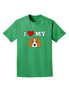 I Heart My - Cute Beagle Dog Adult Dark T-Shirt by TooLoud-Mens T-Shirt-TooLoud-Kelly-Green-Small-Davson Sales
