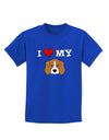 I Heart My - Cute Beagle Dog Childrens Dark T-Shirt by TooLoud-Childrens T-Shirt-TooLoud-Royal-Blue-X-Small-Davson Sales