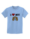 I Heart My - Cute Beagle Dog Childrens T-Shirt by TooLoud-Childrens T-Shirt-TooLoud-Light-Blue-X-Small-Davson Sales