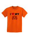 I Heart My - Cute Beagle Dog Childrens T-Shirt by TooLoud-Childrens T-Shirt-TooLoud-Orange-X-Small-Davson Sales